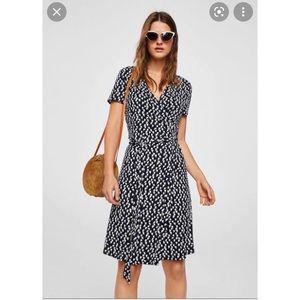 Mango- Bow Wrap Dress